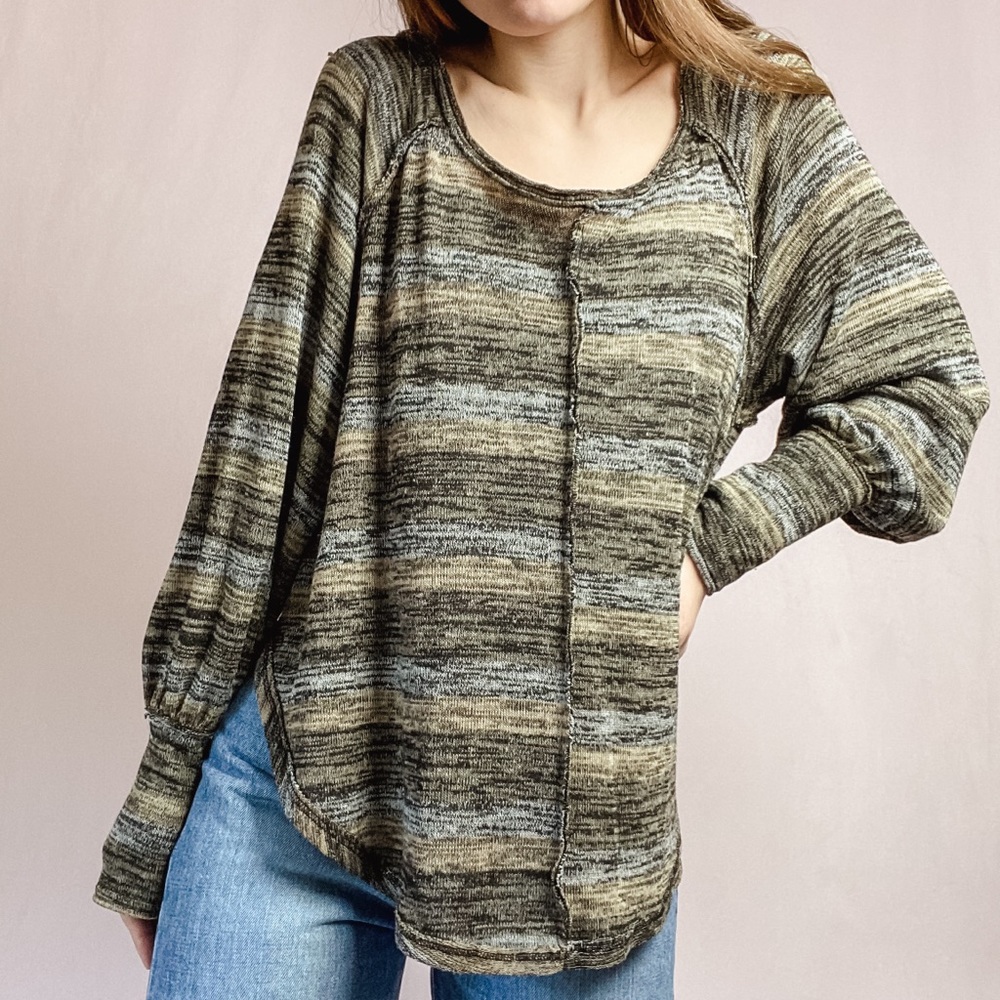 Free People Over-Sized Linen Sweater
